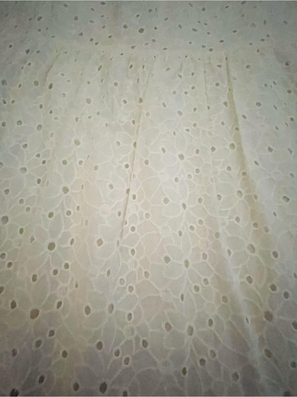 Zara White Eyelet Tiered Maxi Skirt - Picture 7 of 7